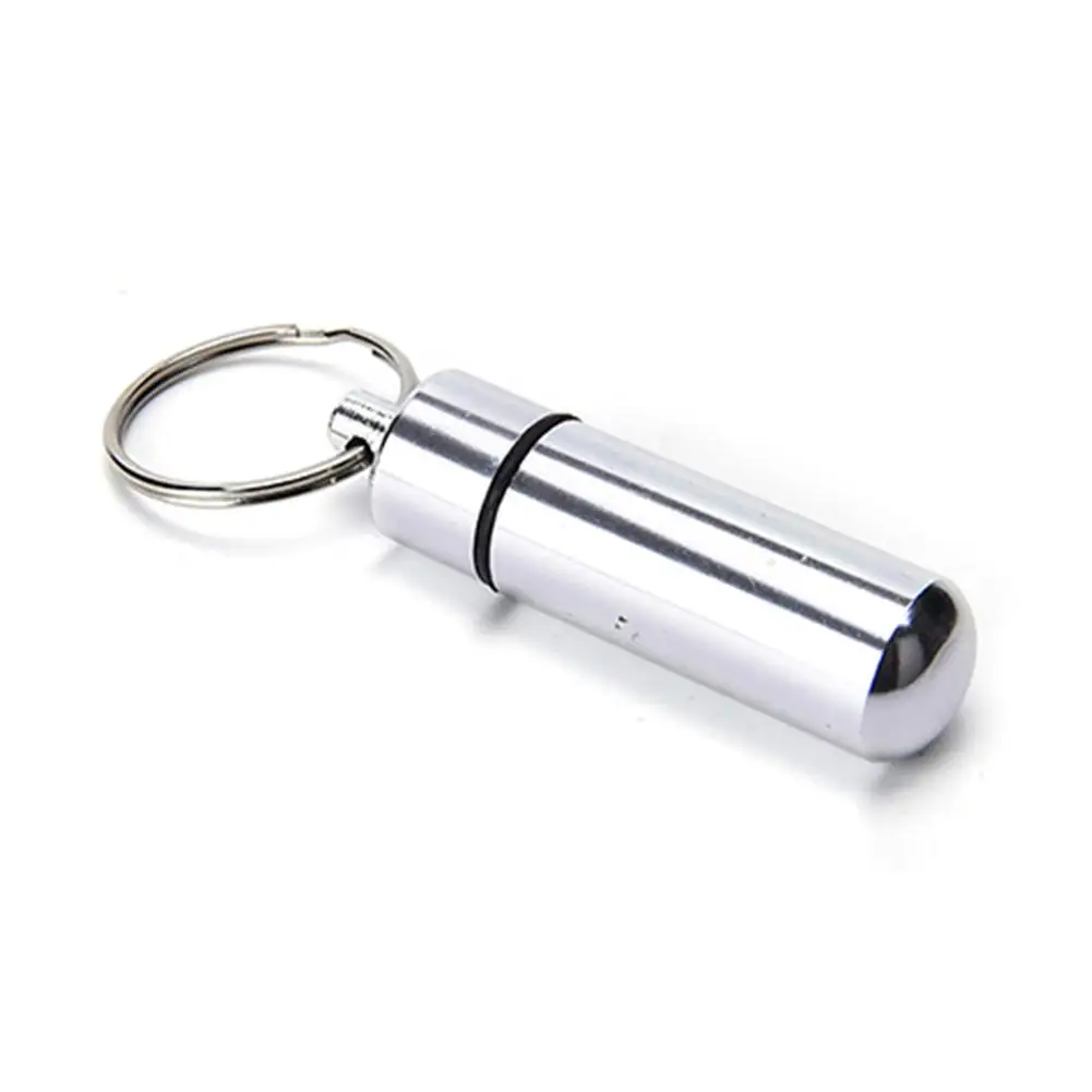1 Pc New Mini Waterproof Aluminum Medicine Pill Bottle Box Case Holder Container Keychain
1 Pc New Mini Waterproof Aluminum Medicine Pill Bottle Box Case Holder Container Keychain