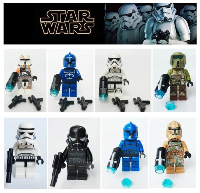 Star Wars Airborne Senate Commando Trooper Utapau Clone Trooper SW523 SW614 compatible blocks toys for Children
Star Wars Airborne Senate Commando Trooper Utapau Clone Trooper SW523 SW614 compatible blocks toys for Children