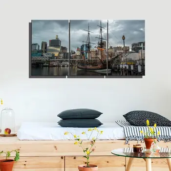 3 Panels Canvas Wall Art Boats In Harbor Seascape And Landscape Wall Art For Living Room Wall Decor Modern Home Decorations Gift
3 Panels Canvas Wall Art Boats In Harbor Seascape And Landscape Wall Art For Living Room Wall Decor Modern Home Decorations Gift