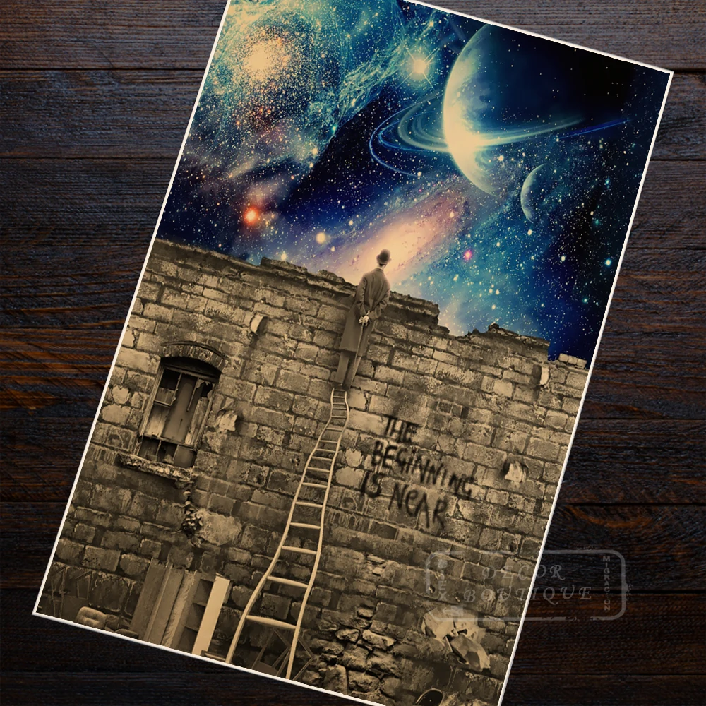 The begining is near look up at the starlit sky Retro poster decorative Posters Kraft bar Home Decor gift Wall Canvas Sticker gi
The begining is near look up at the starlit sky Retro poster decorative Posters Kraft bar Home Decor gift Wall Canvas Sticker gi