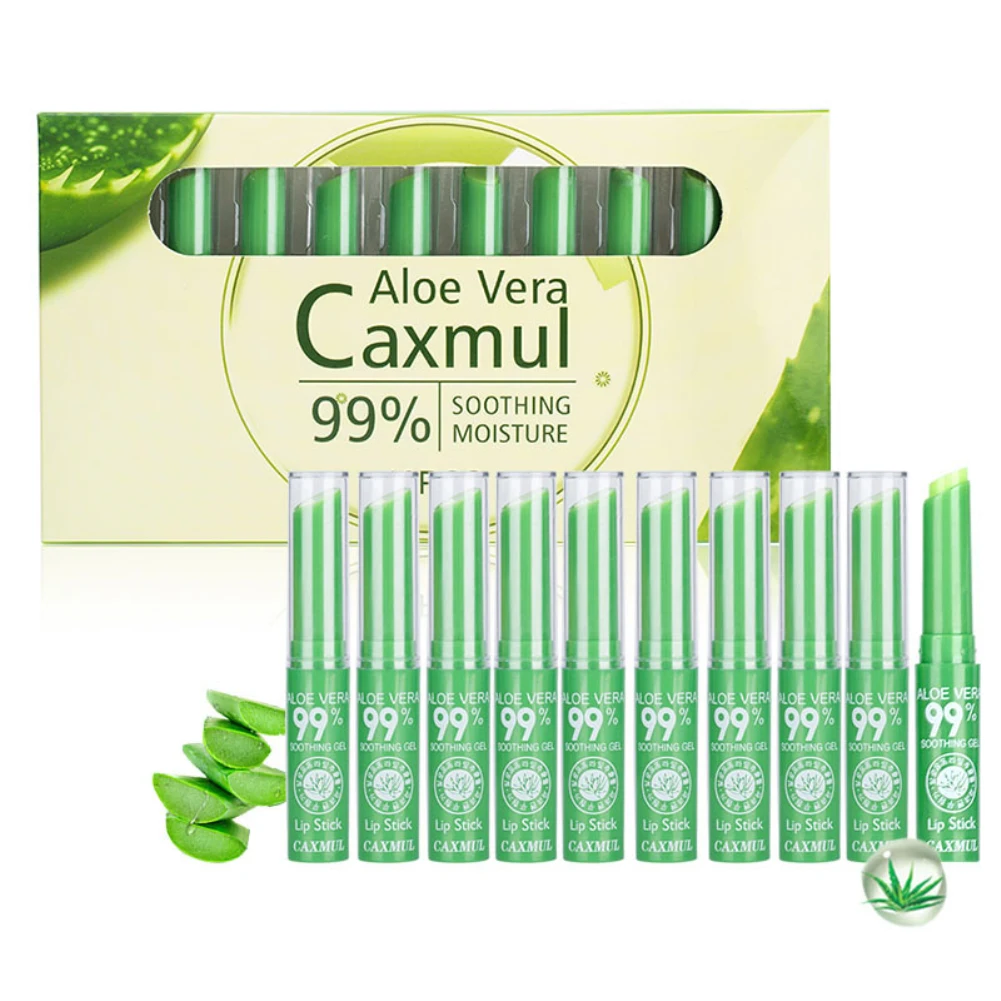 10Pcs 100%Pure Natural Plant Aloe Lip Balm Makeup Lasting Moisturizing Color Changes with temperature Moisturizer Lipstick TSLM2
10Pcs 100%Pure Natural Plant Aloe Lip Balm Makeup Lasting Moisturizing Color Changes with temperature Moisturizer Lipstick TSLM2