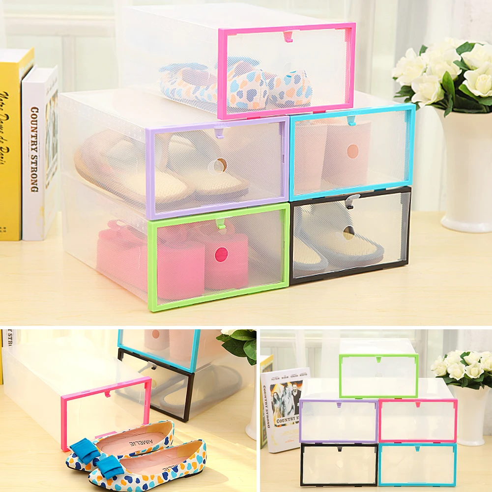 Transparent Clear Plastic Stackable Shoe Box Case Home Storage Container Office Organiser
Transparent Clear Plastic Stackable Shoe Box Case Home Storage Container Office Organiser