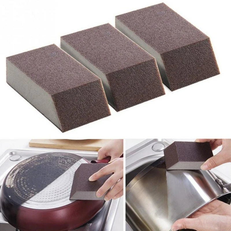 3pcs Magic Sponge Brush Aluminum Oxide Emery Sponge Rust Dirt Stains Clean Brush Bowl Washing Pot Home Kitchen Cleaning Brush
3pcs Magic Sponge Brush Aluminum Oxide Emery Sponge Rust Dirt Stains Clean Brush Bowl Washing Pot Home Kitchen Cleaning Brush