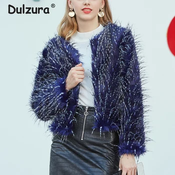 Chic Faux Peacock Fur Coat Women Autumn Winter Blue Short Jackets Coats Fluffy Fake Fur Jacket Street Fashion Outerwear Female
Chic Faux Peacock Fur Coat Women Autumn Winter Blue Short Jackets Coats Fluffy Fake Fur Jacket Street Fashion Outerwear Female