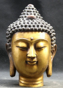 Collectible bronze S1722 9" Tibet Buddhism Folk Bronze Gilt Shakyamuni Amitabha Buddha Head Bust Statue
Collectible bronze S1722 9" Tibet Buddhism Folk Bronze Gilt Shakyamuni Amitabha Buddha Head Bust Statue
