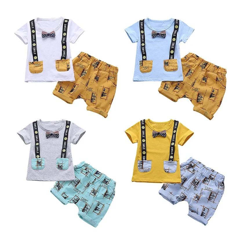Baby Boy T-shirt Set Cartoon Patterns Short Pants Summer Suit Cute Baby Newborn Clothes cute
Baby Boy T-shirt Set Cartoon Patterns Short Pants Summer Suit Cute Baby Newborn Clothes cute
