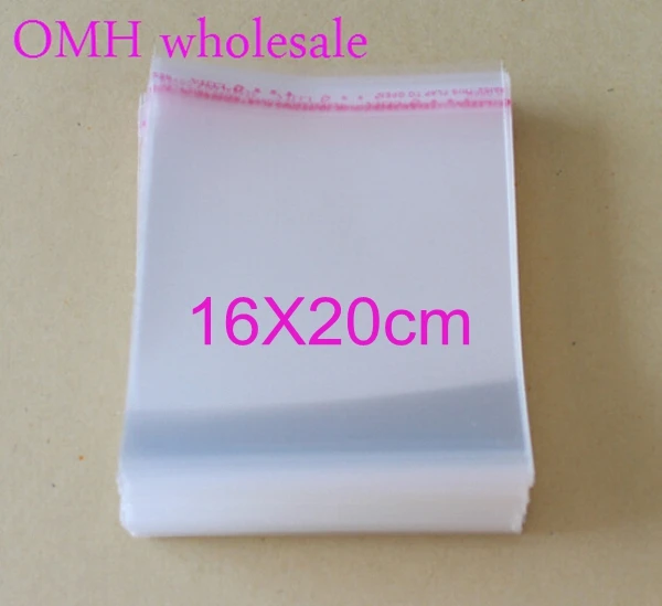OMH wholesale 200pcs 16x20cm OPP stickers self adhesive transparent clear PP plastic bags for Jewelry gift packaging PJ369-7
OMH wholesale 200pcs 16x20cm OPP stickers self adhesive transparent clear PP plastic bags for Jewelry gift packaging PJ369-7