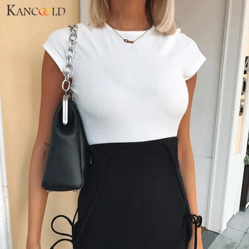 KANCOOLD top T-shirt Womens Casual Solid Short Sleeve Short O-Neck Tee T-shirt sexy Fashion new top femme 2019FEB22
KANCOOLD top T-shirt Womens Casual Solid Short Sleeve Short O-Neck Tee T-shirt sexy Fashion new top femme 2019FEB22