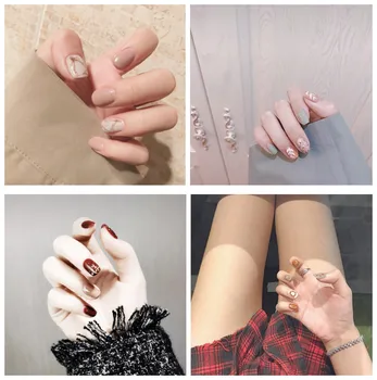 Hot selling ! Mutiple fashion cute fake nails Japanese pure color french false nails bride full nail tips 24pcs princess style
Hot selling ! Mutiple fashion cute fake nails Japanese pure color french false nails bride full nail tips 24pcs princess style