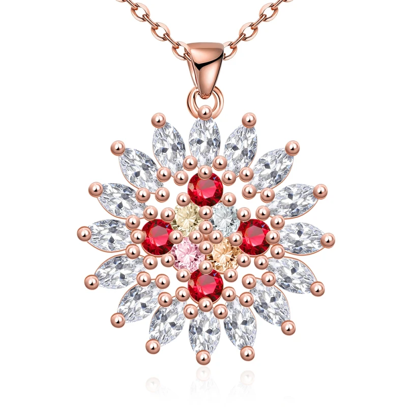 Garilina Foreign trade fashion classic sun flower rose gold Austrian crystal jewelry ladies necklace P2089
Garilina Foreign trade fashion classic sun flower rose gold Austrian crystal jewelry ladies necklace P2089