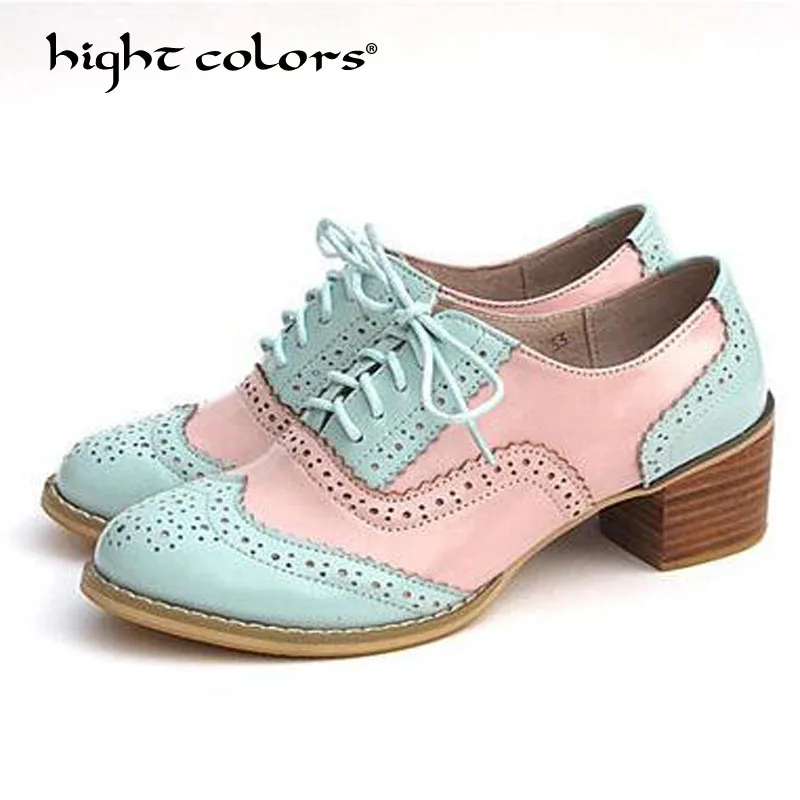 New 2019 Genuine leather brogue ladies designer vintage square heel shoes Lace Up Spring/Autumn oxford shoes for women T-135
New 2019 Genuine leather brogue ladies designer vintage square heel shoes Lace Up Spring/Autumn oxford shoes for women T-135