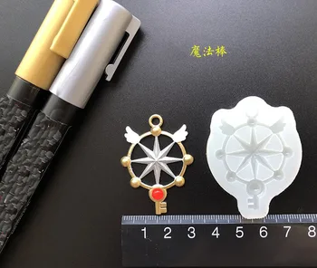New 1Pcs Magic wand with wings Liquid silicone mold DIY resin jewelry pendant necklace pendant mold resin molds for jewelry
New 1Pcs Magic wand with wings Liquid silicone mold DIY resin jewelry pendant necklace pendant mold resin molds for jewelry