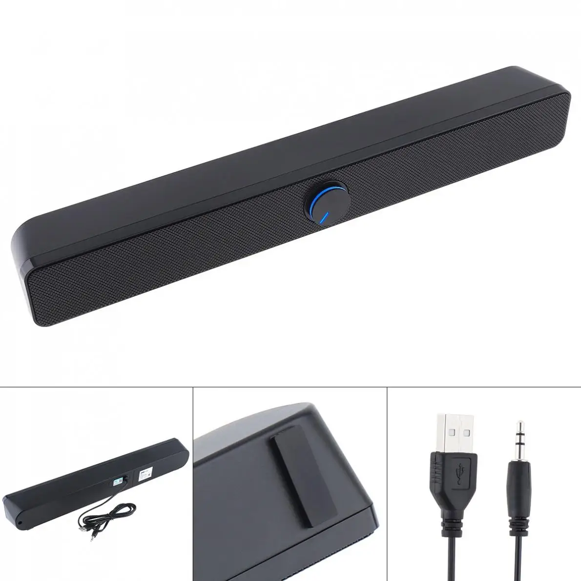 SADA V-193 Desktop Strip Soundbar Subwoofer Speaker with 3.5mm Stereo Jack and USB Powered for PC / Laptop / Mobile Phone
SADA V-193 Desktop Strip Soundbar Subwoofer Speaker with 3.5mm Stereo Jack and USB Powered for PC / Laptop / Mobile Phone