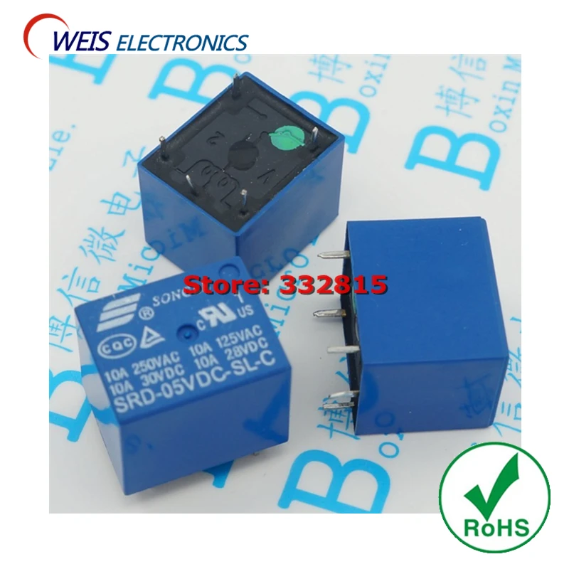 50PCS SRD-05VDC-SL-C relay SRD-05VDC T73 5V 10A DIP-5PIN SONGLE New original Free shipping
50PCS SRD-05VDC-SL-C relay SRD-05VDC T73 5V 10A DIP-5PIN SONGLE New original Free shipping