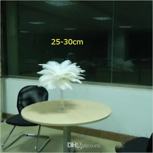 10-12 inch White Ostrich Feather Plume Craft Supplies Wedding Party Table Centerpieces Decoration