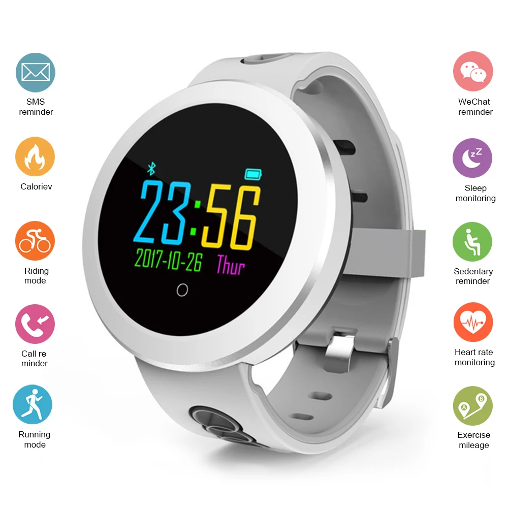 Q8 Pro Smart Bracelet fitness Tracker With Heart Rate Blood Pressure Monitor Sports Watch For Android IOS Mobile Phone White
Q8 Pro Smart Bracelet fitness Tracker With Heart Rate Blood Pressure Monitor Sports Watch For Android IOS Mobile Phone White