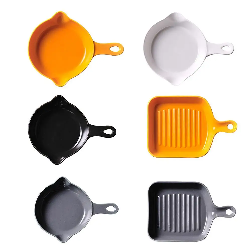 Nordic Style Ceramic Plate With Handle Color Glaze Western Tableware Risotto Rice Cake Bread Bowl Breakfast Plate Baking Tool
Nordic Style Ceramic Plate With Handle Color Glaze Western Tableware Risotto Rice Cake Bread Bowl Breakfast Plate Baking Tool
