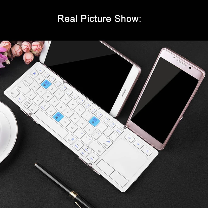 4 Folding touchpad Keyboard with stand