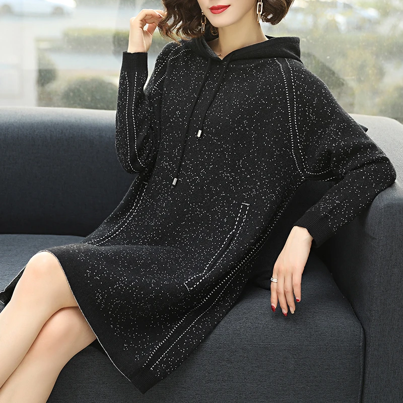 Brand Hoodies Fall Winter Women Long Black Hoodies New Casual Hit Color Polka Dot Hoodies Thicken Warm Hooded Loose Sweatshirts
Brand Hoodies Fall Winter Women Long Black Hoodies New Casual Hit Color Polka Dot Hoodies Thicken Warm Hooded Loose Sweatshirts
