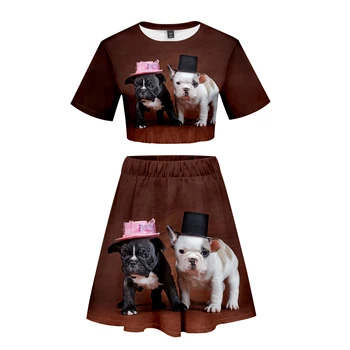 2019 French Bulldog 3D Printed Women Two Piece Set Fashion Short Sleeve Crop Top+Skirt 2019 Hot Sale Trendy Streetwear Clothes
2019 French Bulldog 3D Printed Women Two Piece Set Fashion Short Sleeve Crop Top+Skirt 2019 Hot Sale Trendy Streetwear Clothes