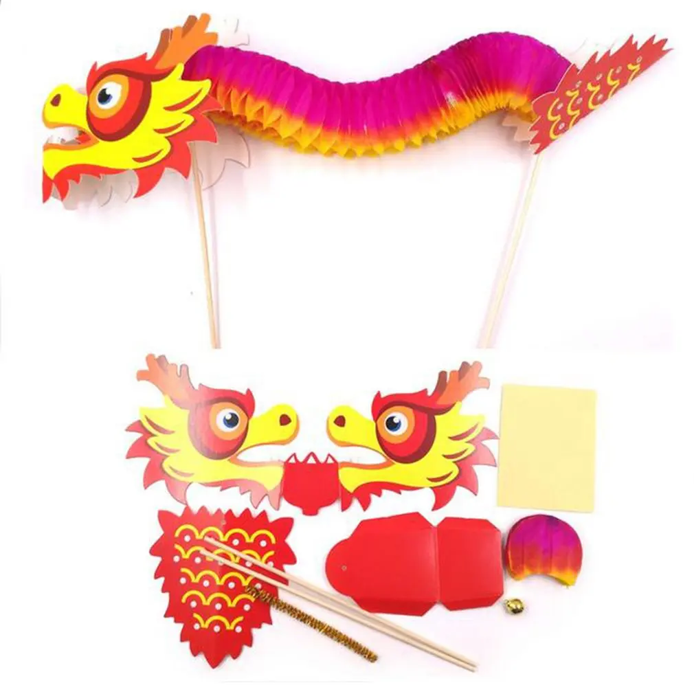 Dragon Dance Children's Handmade Diy Material Package Kindergarten Mid Autumn Festival Puzzle Creative Material Bag
Dragon Dance Children's Handmade Diy Material Package Kindergarten Mid Autumn Festival Puzzle Creative Material Bag