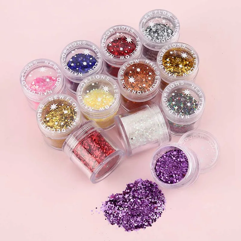 2019 New Nail Art 10g Nail Colorful Pink Purple Mix Nail Glitter Powder Sequins Powder For Nail Art Decoration 12Color/Set
2019 New Nail Art 10g Nail Colorful Pink Purple Mix Nail Glitter Powder Sequins Powder For Nail Art Decoration 12Color/Set