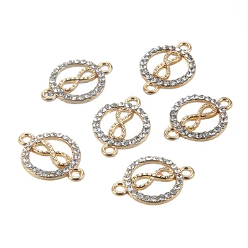 10Pcs Wing Moon Shapes Gold Rhinestones Crystal Infinity Symbol Connector Charms For DIY Fashion Necklace Bracelets Jewelry
10Pcs Wing Moon Shapes Gold Rhinestones Crystal Infinity Symbol Connector Charms For DIY Fashion Necklace Bracelets Jewelry