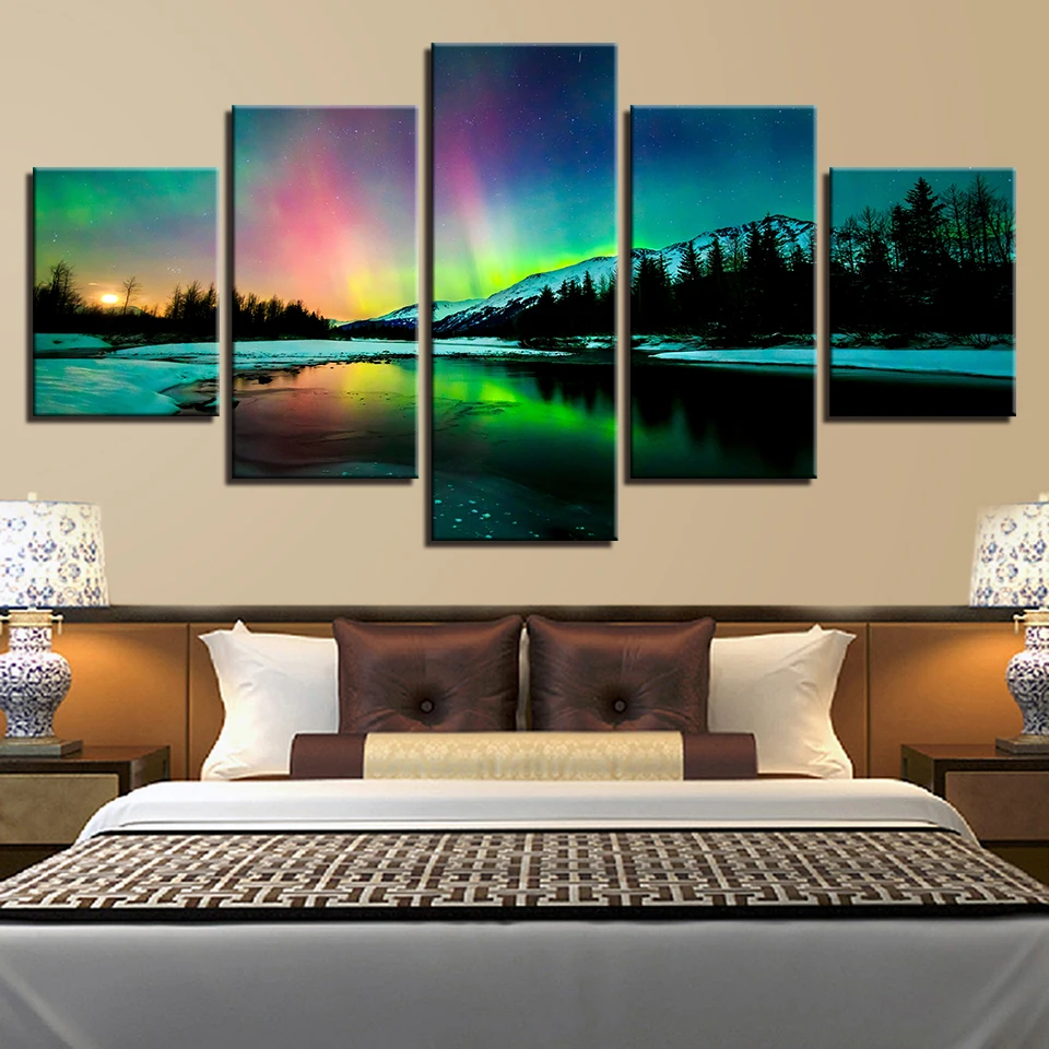 Landscape Sky Cloud Star Mountain River Hot Air balloon 5 Piece Wall Pictures For Living Room Canvas Painting Art Home Decor 285
Landscape Sky Cloud Star Mountain River Hot Air balloon 5 Piece Wall Pictures For Living Room Canvas Painting Art Home Decor 285