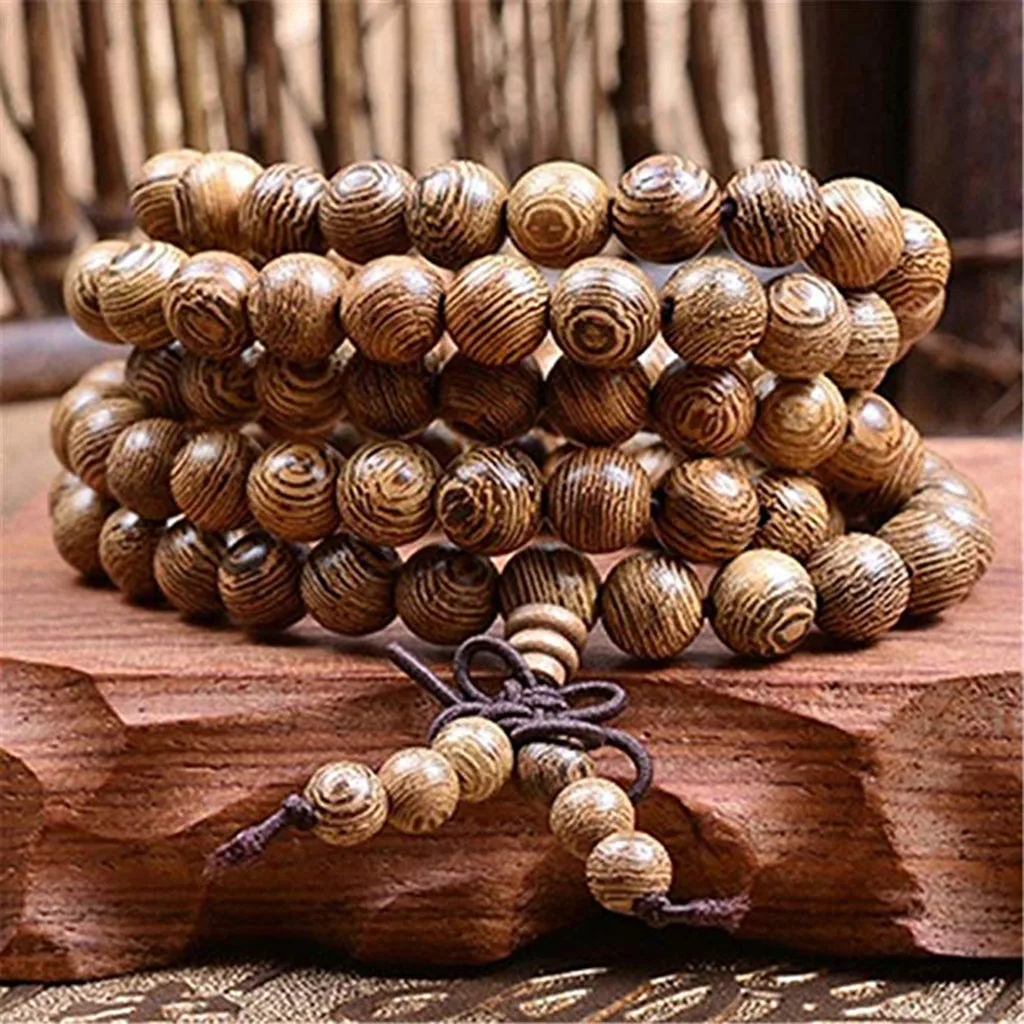 Handmade Women Men 8mm Wooden Bead Buddhist Prayer Mala Necklace Bracelets Gift Jewelry Accessories Vintage Bangle
Handmade Women Men 8mm Wooden Bead Buddhist Prayer Mala Necklace Bracelets Gift Jewelry Accessories Vintage Bangle