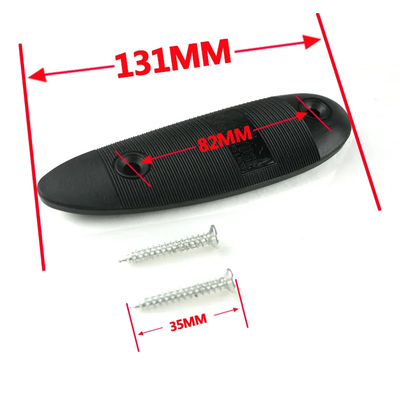 Tactical Rifle Non-Slip Ribbed Slip Plastic Recoil Pad With Screw Hunting Accessories BK
Tactical Rifle Non-Slip Ribbed Slip Plastic Recoil Pad With Screw Hunting Accessories BK