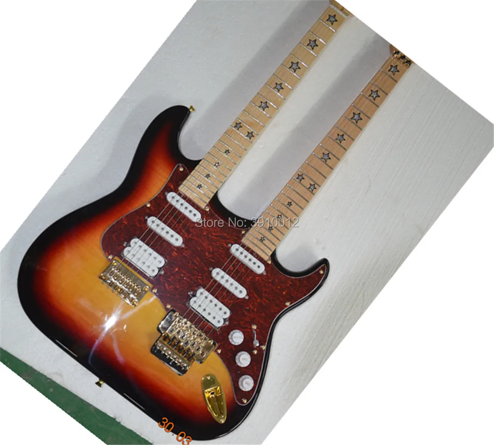 factory Custom shop Sunset color double necks electric guitar 6+6 strings Free shipping
factory Custom shop Sunset color double necks electric guitar 6+6 strings Free shipping