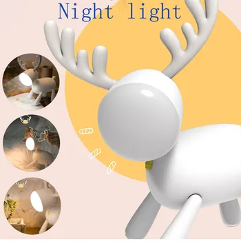 Elk LED Night Lamp USB Silicone Night Lamp With Sleeping Lamp Desk Lamp light for the bedroom living room home decoration
Elk LED Night Lamp USB Silicone Night Lamp With Sleeping Lamp Desk Lamp light for the bedroom living room home decoration
