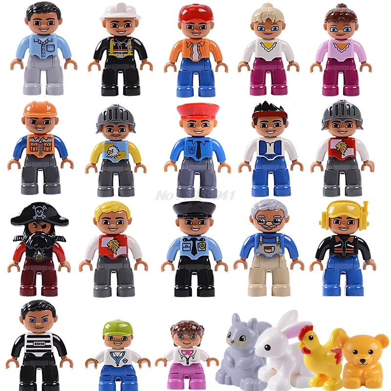 Duplo Legoing Friends Figures City Princess Pirate Policemen Prisoner Legoings Duplo Animals Boy Girl Kids Toys Building Blocks
Duplo Legoing Friends Figures City Princess Pirate Policemen Prisoner Legoings Duplo Animals Boy Girl Kids Toys Building Blocks