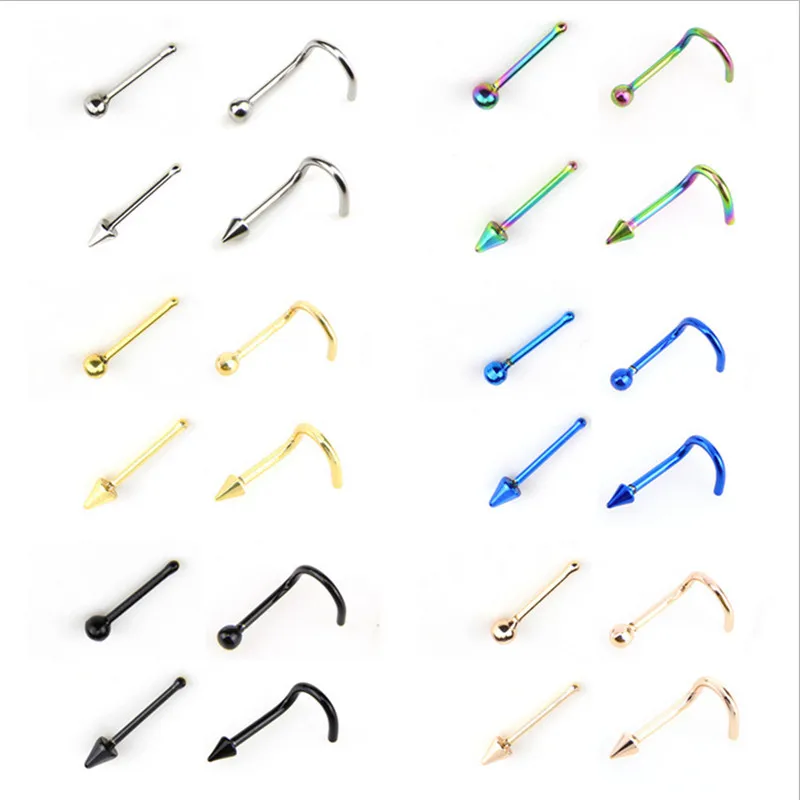 4pcs/set Stainless Steel Silver Gold Color Nose Rings Earrings Septum Piercing Spike Nose Studs Women Body Jewelry gift
4pcs/set Stainless Steel Silver Gold Color Nose Rings Earrings Septum Piercing Spike Nose Studs Women Body Jewelry gift