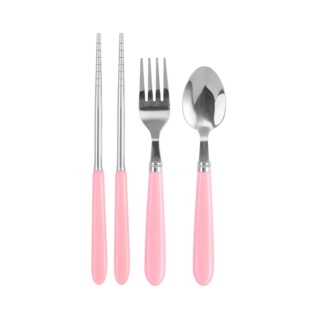 3Pcs Portable Stainless Steel Tableware Cutlery Set with Transparent Storage Box Include Fork (Pink)
3Pcs Portable Stainless Steel Tableware Cutlery Set with Transparent Storage Box Include Fork (Pink)