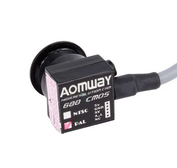 AOMWAY MINI CAM 600TVL CMOS HD camera for DIY quadcopter FPV cross race drone QAV250 / ZMR250 / GE260
AOMWAY MINI CAM 600TVL CMOS HD camera for DIY quadcopter FPV cross race drone QAV250 / ZMR250 / GE260