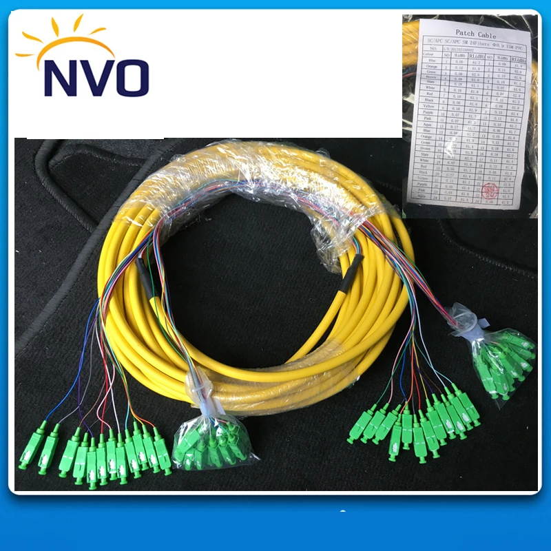 SM,24core,G652D,50cm from Cable to Connector,Length:15M,PVC Jacket,SC/APC-SC/APC Bundled Distribution Fiber Optic Patch Cord
SM,24core,G652D,50cm from Cable to Connector,Length:15M,PVC Jacket,SC/APC-SC/APC Bundled Distribution Fiber Optic Patch Cord