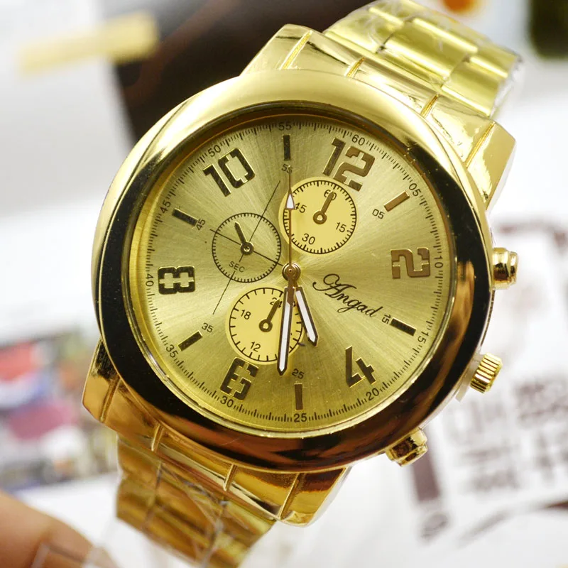 High Grade Gifts Gold Watch Steel Band Lovers Table Men Simple Scale Quartz Watch Gift Table Manufacturer 1
High Grade Gifts Gold Watch Steel Band Lovers Table Men Simple Scale Quartz Watch Gift Table Manufacturer 1
