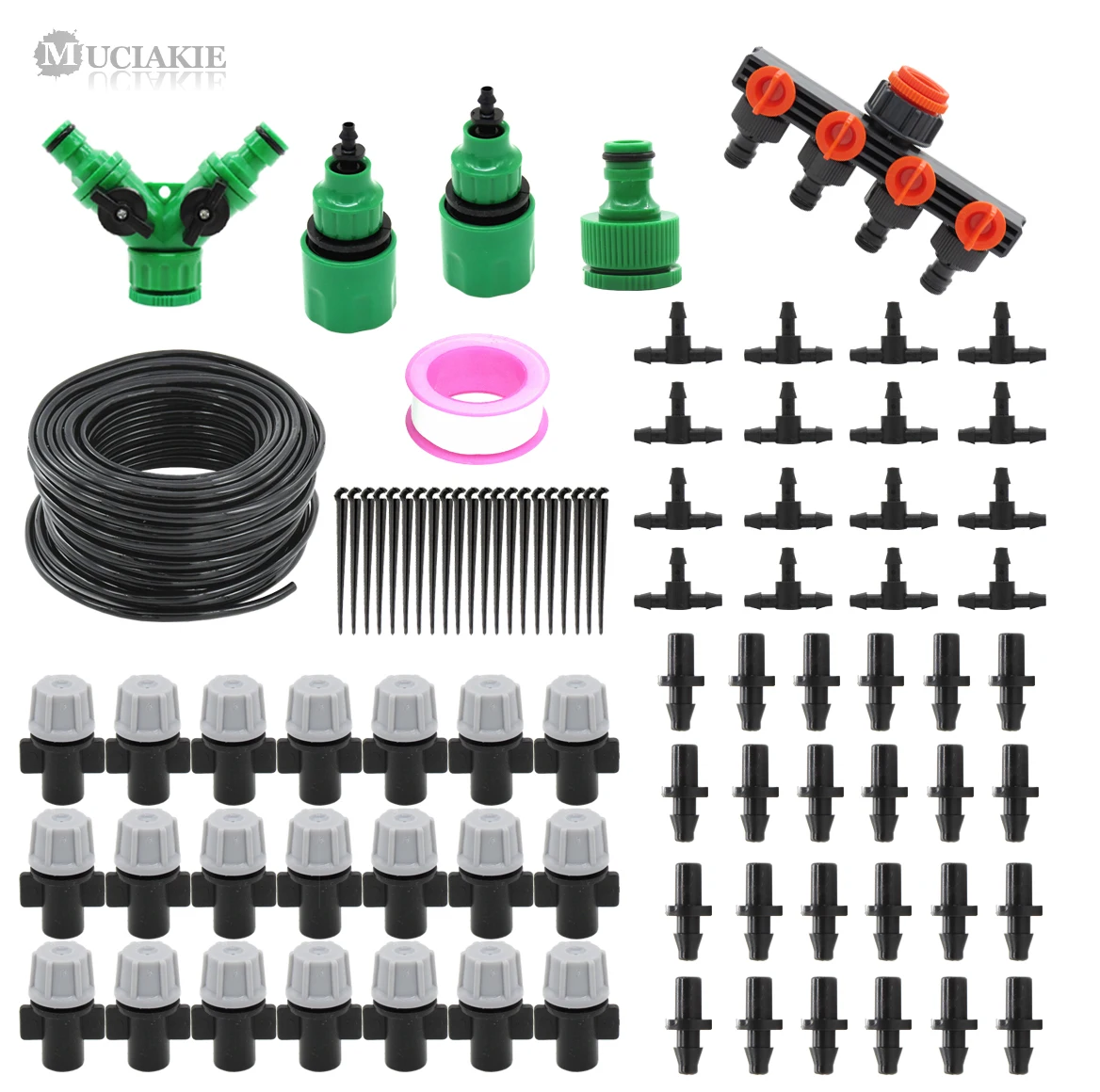 MUCIAKIE 50M DIY Micro Irrigation Watering Kit With 4/7mm Barb And Mist Nozzle Outdoor Garden Plant Greenhouse Drip System
MUCIAKIE 50M DIY Micro Irrigation Watering Kit With 4/7mm Barb And Mist Nozzle Outdoor Garden Plant Greenhouse Drip System