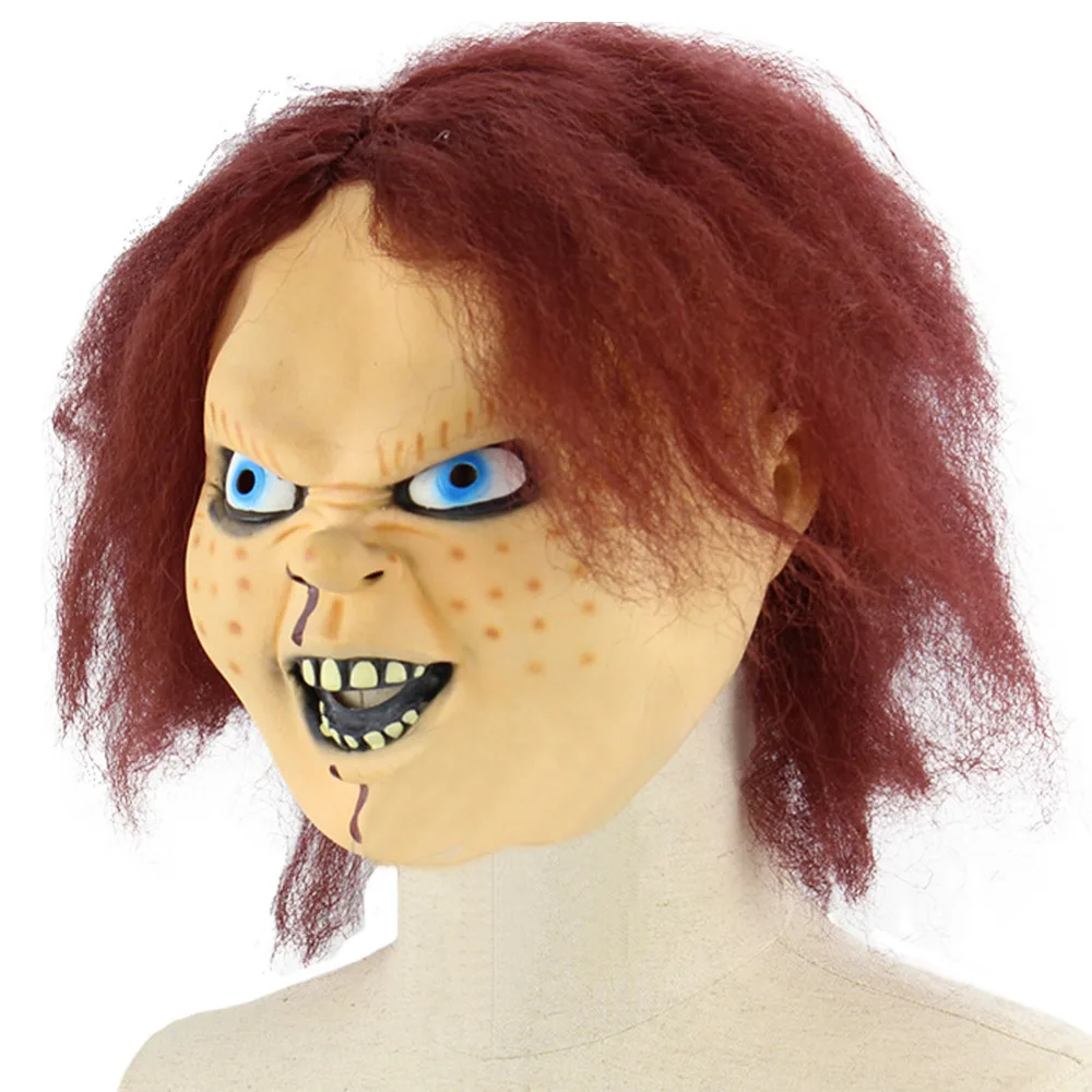 Cosplay Creepy Scary Chucky Latex Mask Horror Masquerade Adult Ghost Party Mask Halloween Props Costumes Fancy Dress
Cosplay Creepy Scary Chucky Latex Mask Horror Masquerade Adult Ghost Party Mask Halloween Props Costumes Fancy Dress