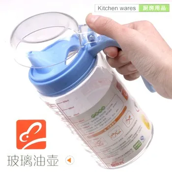 The kitchen multifunctional oil 600ML.oil bottle with cover Glass oil can 18*8.5*12CM free shipping
The kitchen multifunctional oil 600ML.oil bottle with cover Glass oil can 18*8.5*12CM free shipping