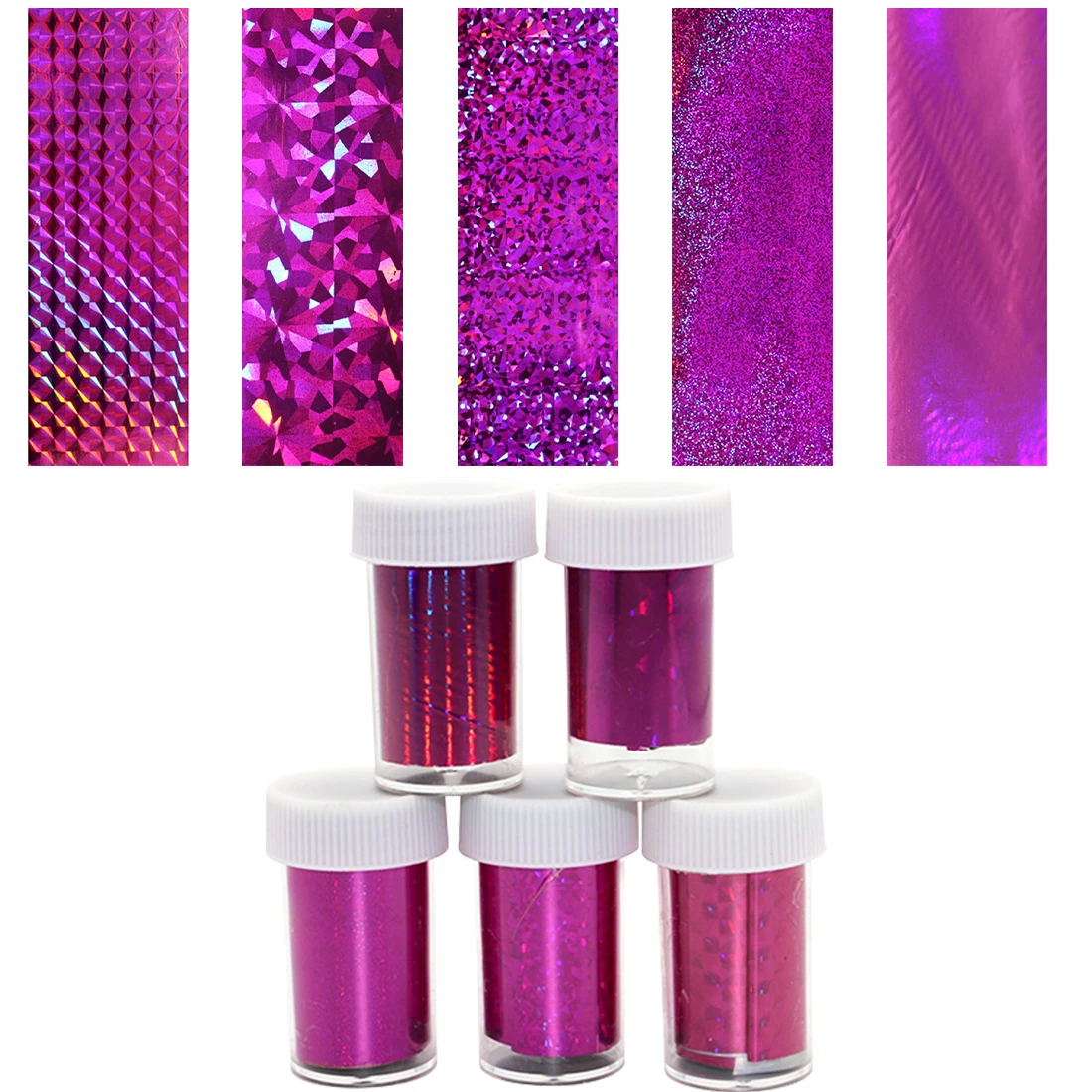 Pink Purple DIY Laser Holographic Nail Art Transfer Sticker Decal Decoration 5 Shine Pattern Lovely Color Starry Sky Nail Foils
Pink Purple DIY Laser Holographic Nail Art Transfer Sticker Decal Decoration 5 Shine Pattern Lovely Color Starry Sky Nail Foils