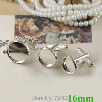 16mm New Silver plated Brass Round Cameo Bezel tray Blank bases Settings Men's Whorl Cuff Links Cufflinks Findings Wholesale
16mm New Silver plated Brass Round Cameo Bezel tray Blank bases Settings Men's Whorl Cuff Links Cufflinks Findings Wholesale