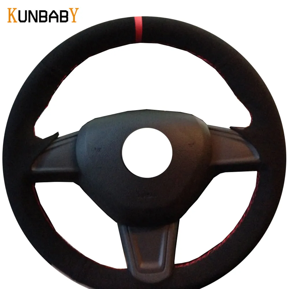 KUNBABY Car Styling Suede Hand-stitched Car Steering Wheel Cover for Skoda Yeti 2014 2015 2016 Skoda Rapid 2015 Car Accessories
KUNBABY Car Styling Suede Hand-stitched Car Steering Wheel Cover for Skoda Yeti 2014 2015 2016 Skoda Rapid 2015 Car Accessories