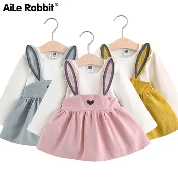 Infant girl baby clothes dress cartoon rabbit ears rabbit fake strap dress autumn long sleeve For girls' costumes apparel
Infant girl baby clothes dress cartoon rabbit ears rabbit fake strap dress autumn long sleeve For girls' costumes apparel