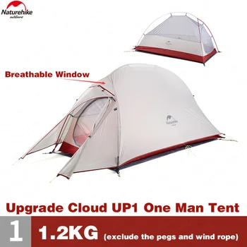 Naturehike Upgraded Cloud Up 1 Tent Single Man Camping Tent Outdoor Ultralight Hiking Climbing Tent with free mat
Naturehike Upgraded Cloud Up 1 Tent Single Man Camping Tent Outdoor Ultralight Hiking Climbing Tent with free mat