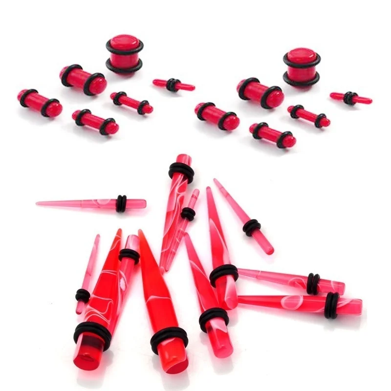Gothic Earrings 12 Pair Ear Stretching Kit Black and White Acrylic Marble Swirl Plugs Tapers Gauges Kit Trendy Punk Jewelry
Gothic Earrings 12 Pair Ear Stretching Kit Black and White Acrylic Marble Swirl Plugs Tapers Gauges Kit Trendy Punk Jewelry