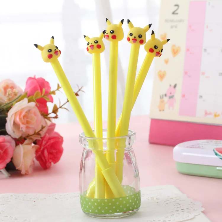 5Pcs/Lot Wholesale Kawaii Cute Cartoon Pikachu 0.38mm Black Plastic Gel Pen Office School Gift Stationery Pen E0111
5Pcs/Lot Wholesale Kawaii Cute Cartoon Pikachu 0.38mm Black Plastic Gel Pen Office School Gift Stationery Pen E0111