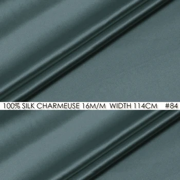 CISULI 100% SILK CHARMEUSE SATIN Fabric 114cm width 16momme Pure Mulberry Silk Fabric Cutting Dies Fabrics Deep Gray Blue NO 84
CISULI 100% SILK CHARMEUSE SATIN Fabric 114cm width 16momme Pure Mulberry Silk Fabric Cutting Dies Fabrics Deep Gray Blue NO 84