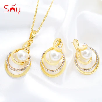 Sunny Jewelry Hot Selling Big Jewelry Set For Women Necklace Earrings Pendant Romantic Jewelry Findings For Engagement Wedding
Sunny Jewelry Hot Selling Big Jewelry Set For Women Necklace Earrings Pendant Romantic Jewelry Findings For Engagement Wedding